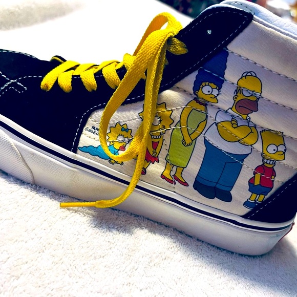 Vans Sk8-Hi The Simpsons Family Portrait 1987 2020 Shoes Mens 6.5 / Women’s 8 - Picture 3 of 6